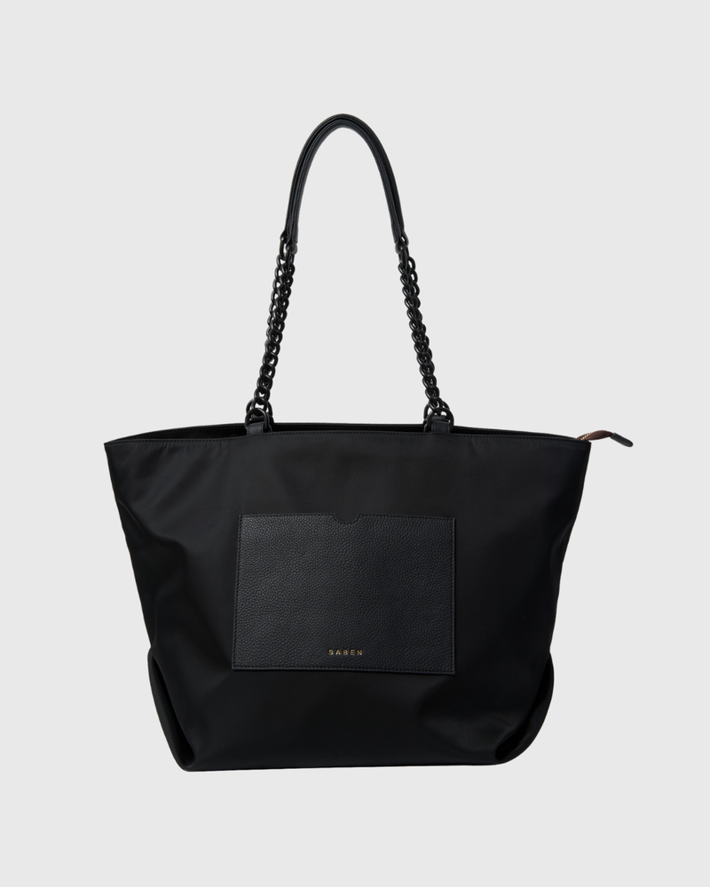 Porto Tote Black Recycled Nylon