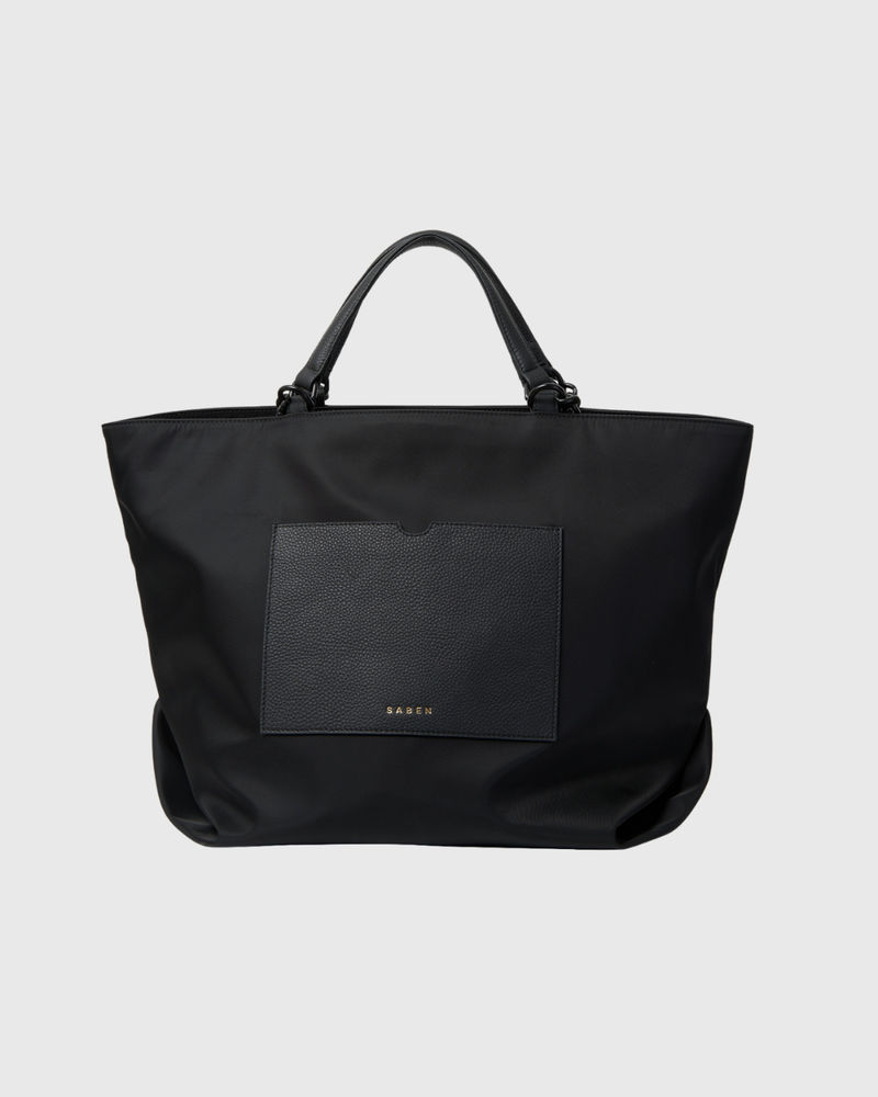 Porto Tote Black Recycled Nylon