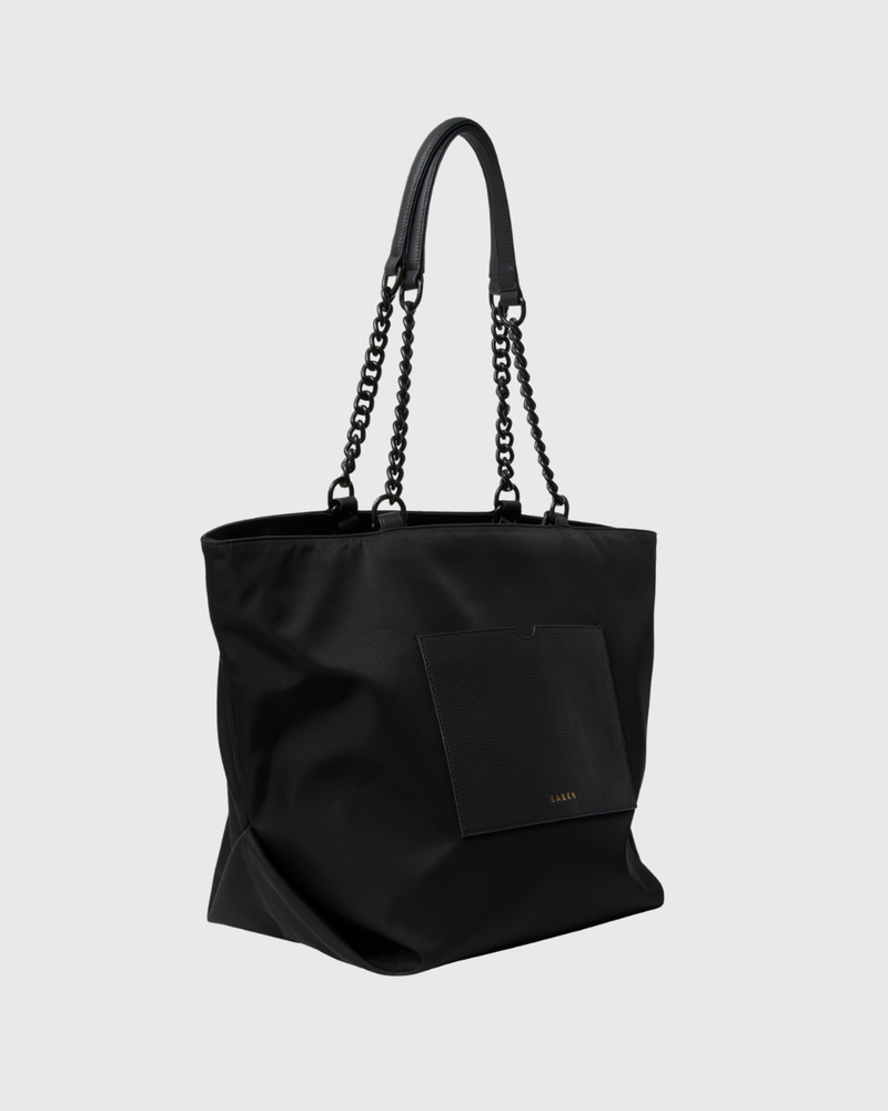 Porto Tote Black Recycled Nylon