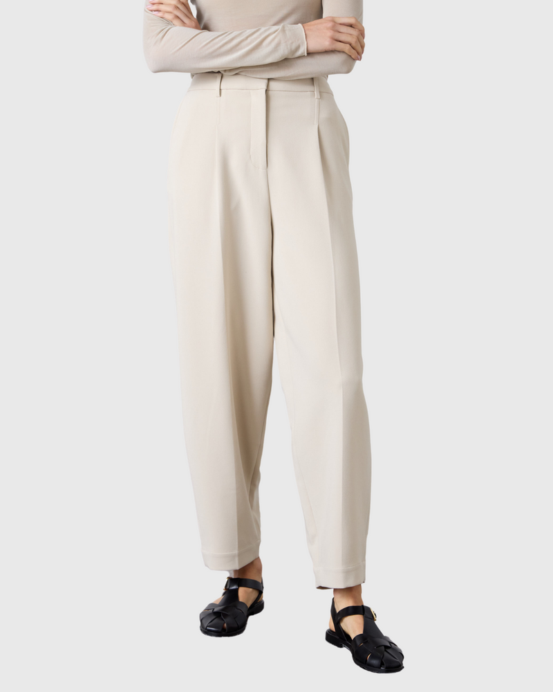 Britta Barrel Leg Trouser Bone