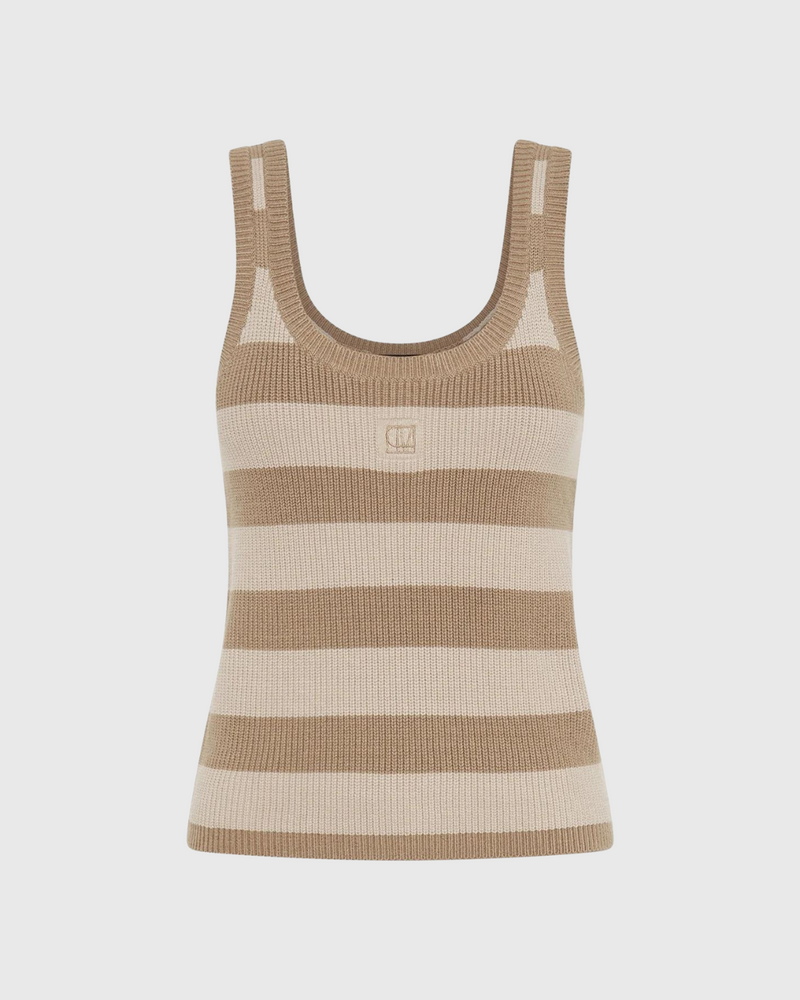 Umi Knit Tank Tan/Cream