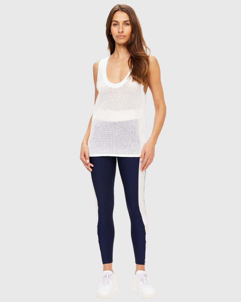 Fenway Wales Knit Tank Creme