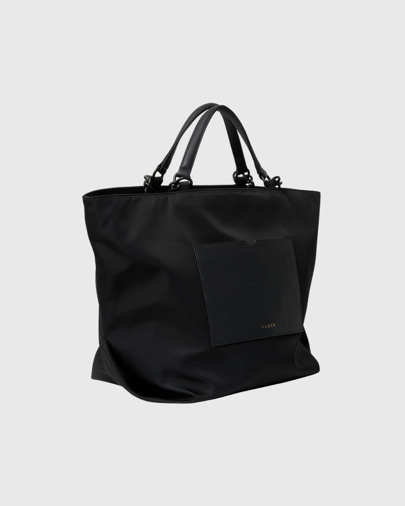 Porto Tote Black Recycled Nylon