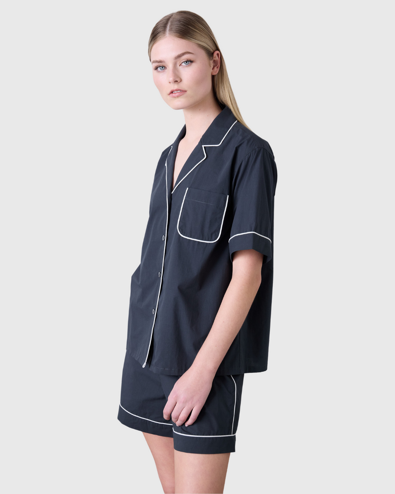 Arabella SS PJ Shirt Navy