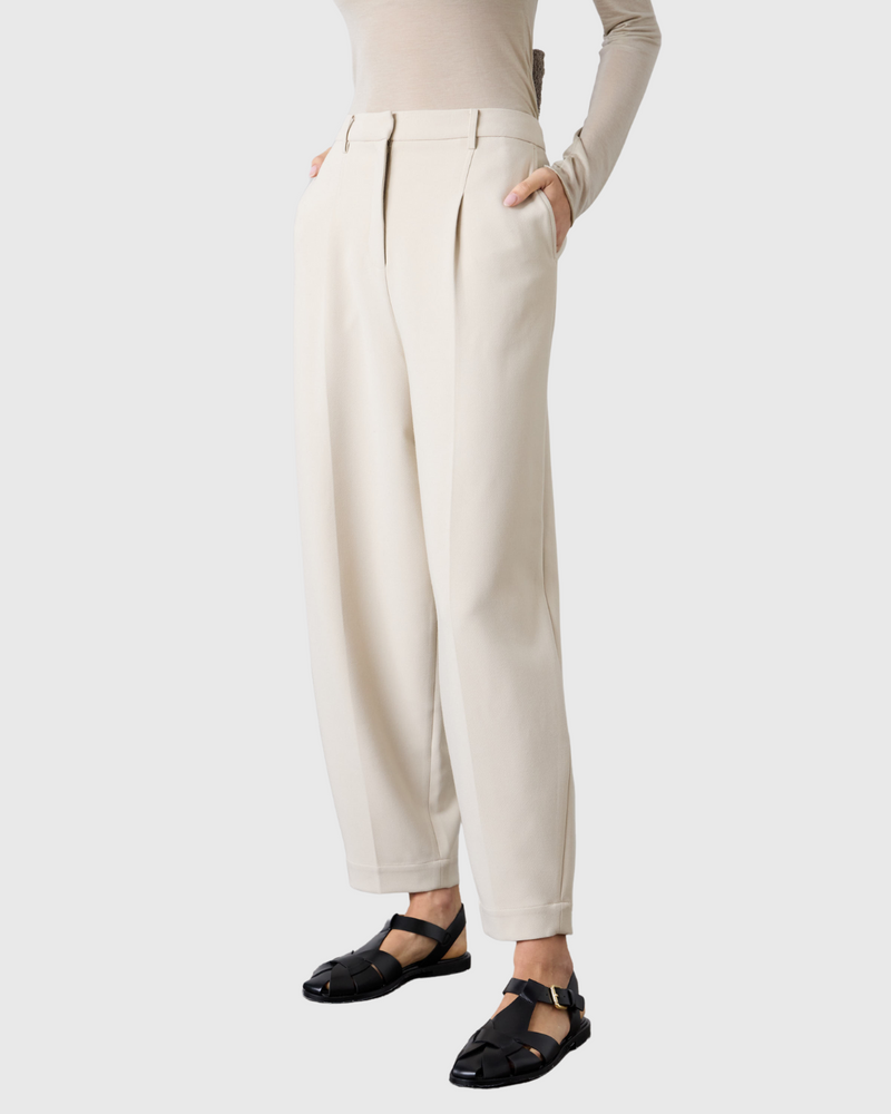 Britta Barrel Leg Trouser Bone