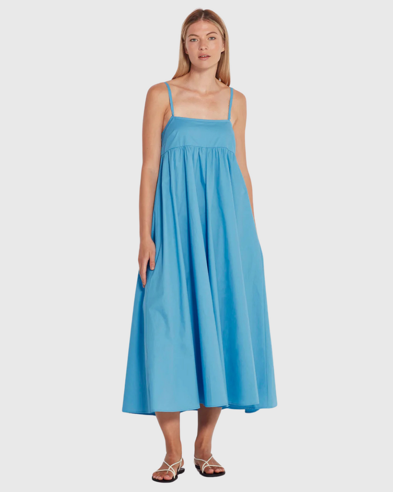 Jasmine Dress (Organic Cotton) Sea Blue