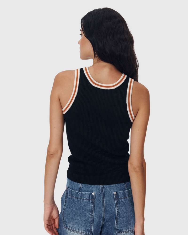 Hubert Knit Tank Noir