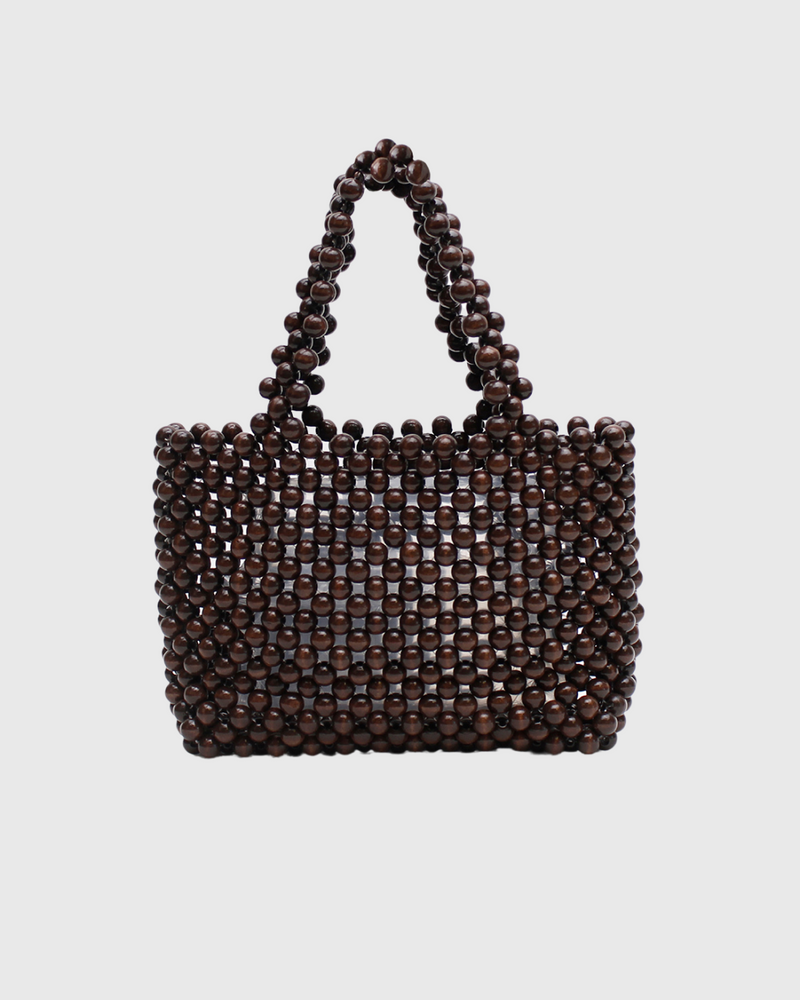 Bonbon Beaded Bag Brown