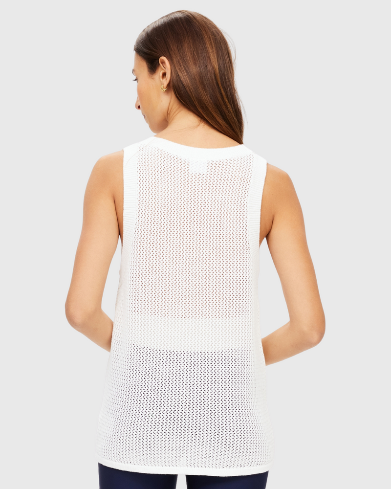 Fenway Wales Knit Tank Creme