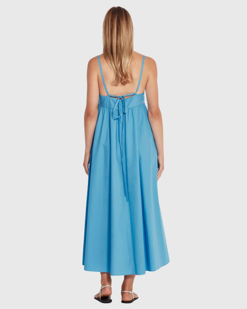 Jasmine Dress (Organic Cotton) Sea Blue