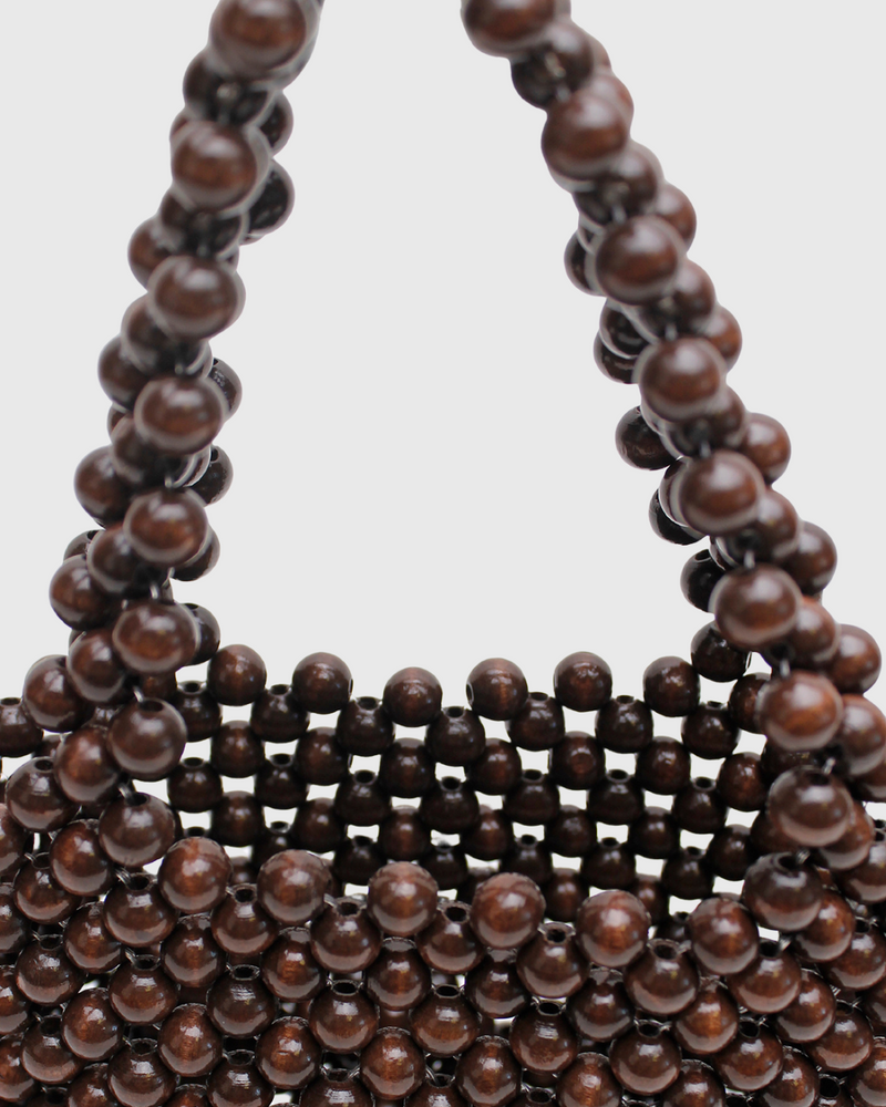 Bonbon Beaded Bag Brown