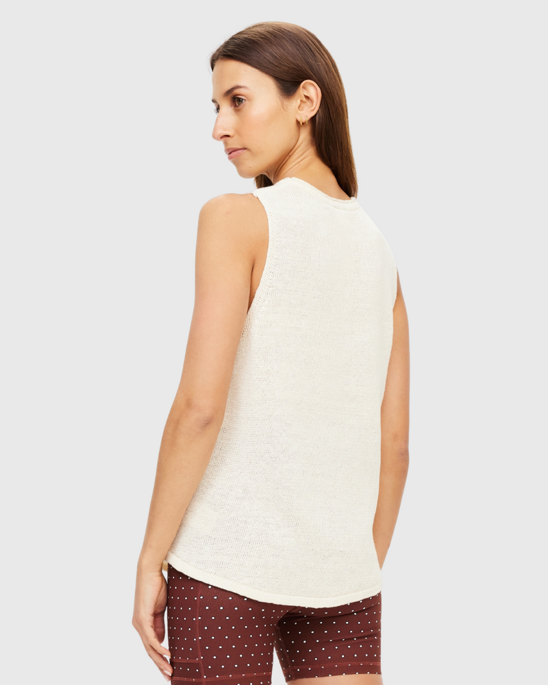 Knitted Tara Tank Natural