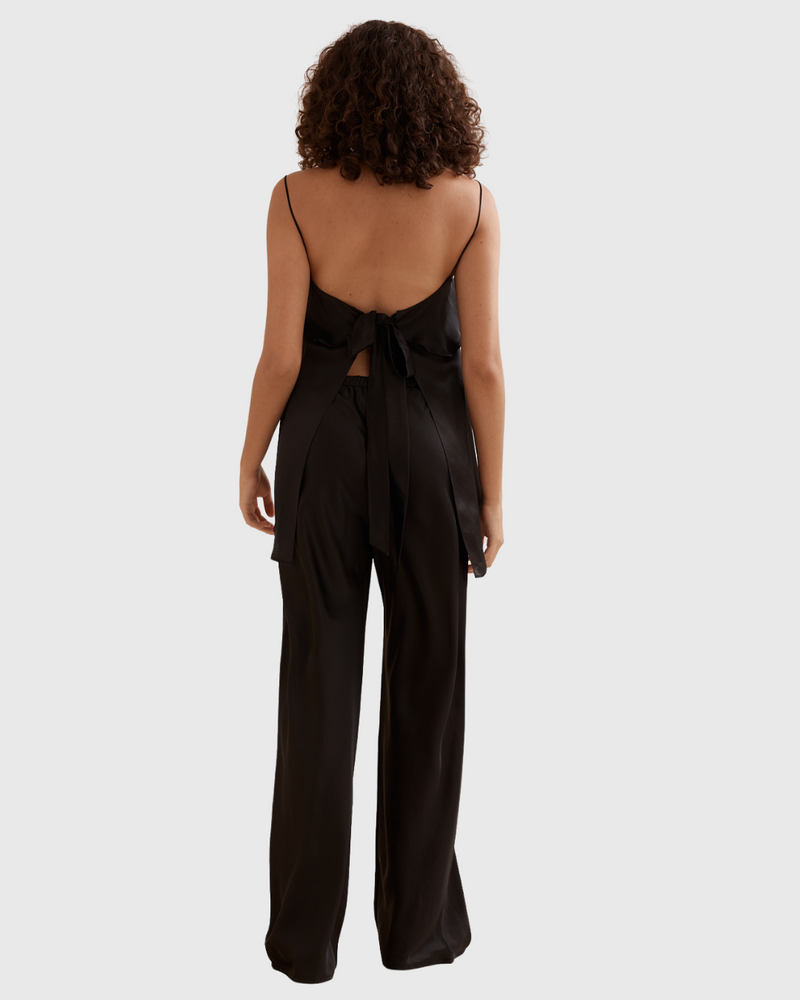 Ophelia Pant Black Silk