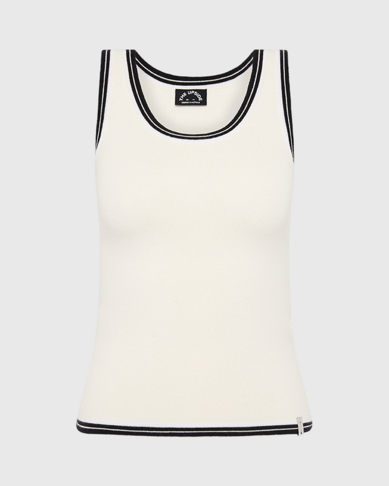 Alcaraz Raf Knit Tank Creme