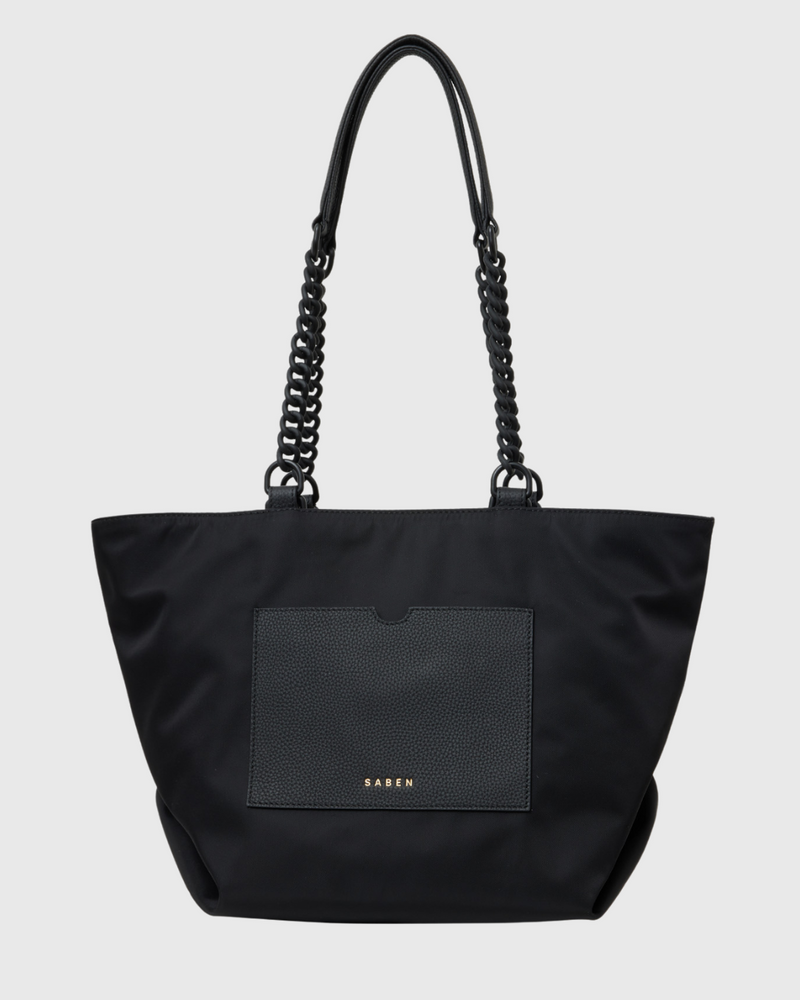 Paris Tote Black Recycled Nylon