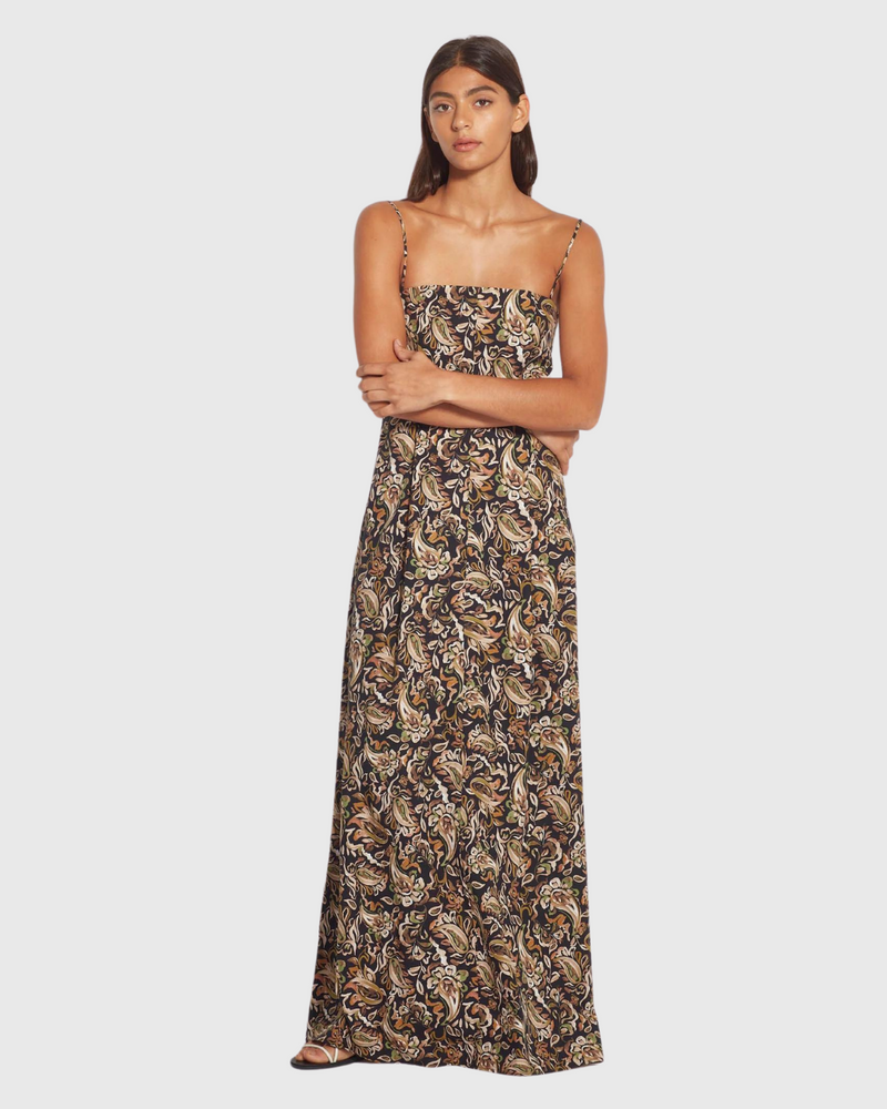 Dua Dress (Painterly Paisley) Native