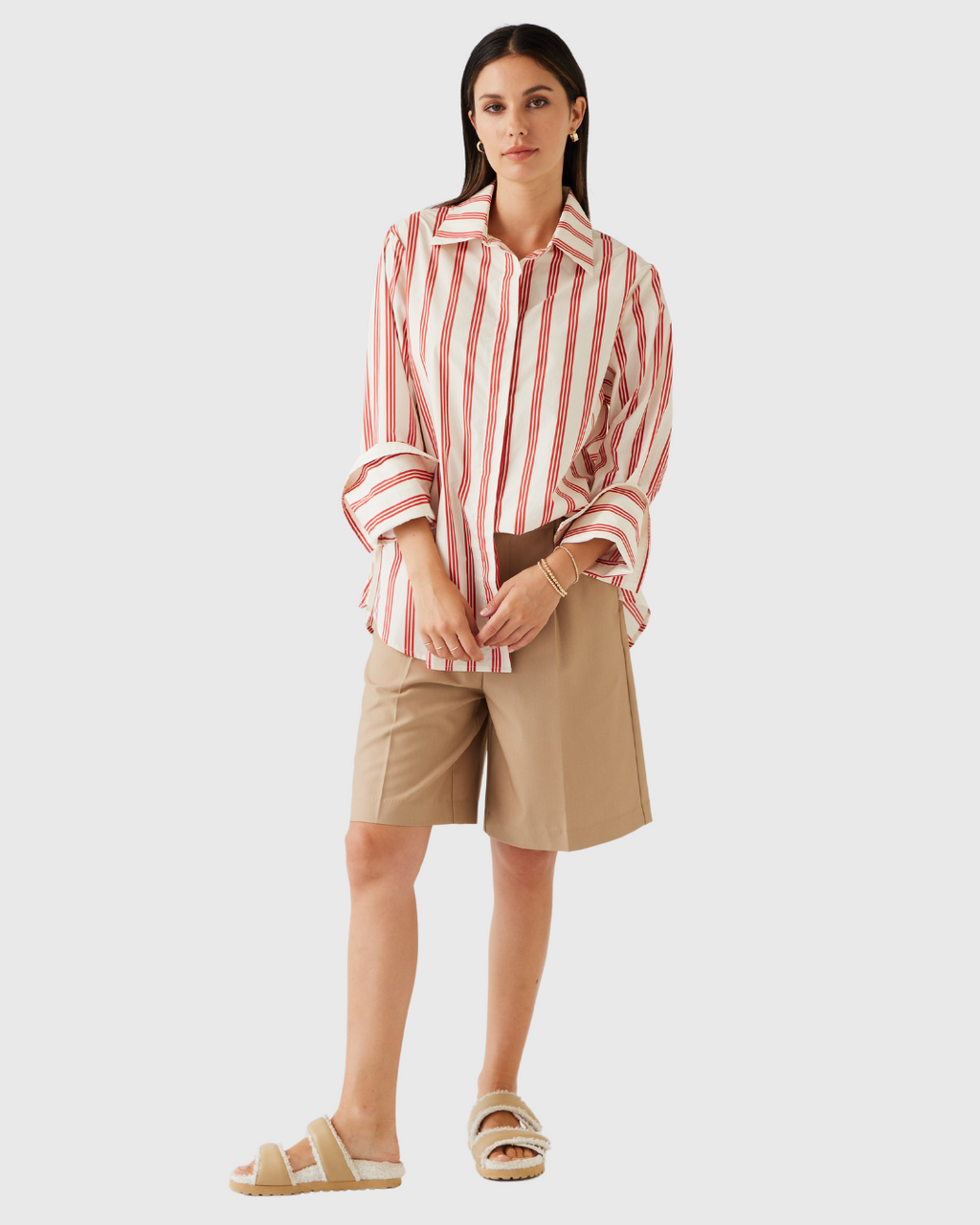 Mark Shirt Cherry Stripe