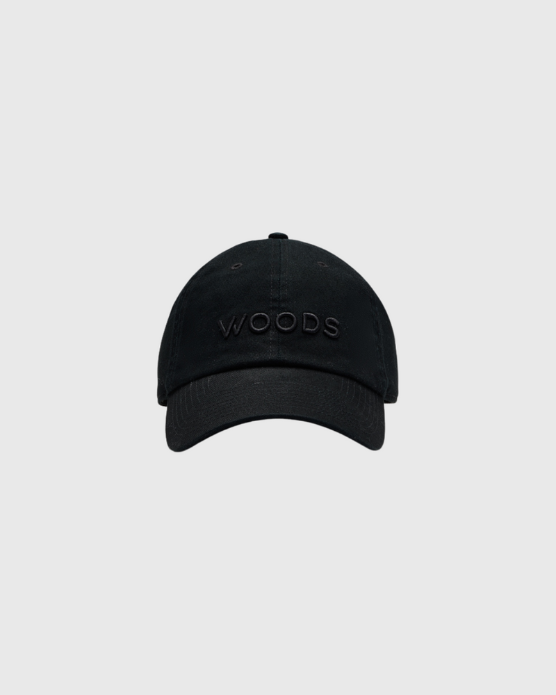 Woods Stitch Cap Black