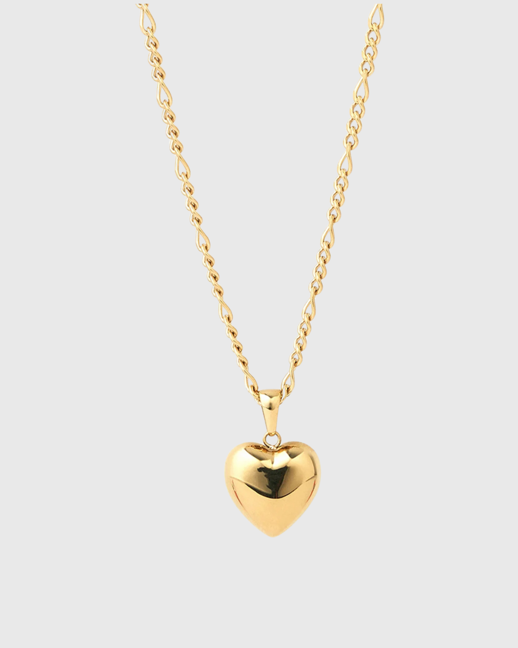 Rose Heart Necklace Gold