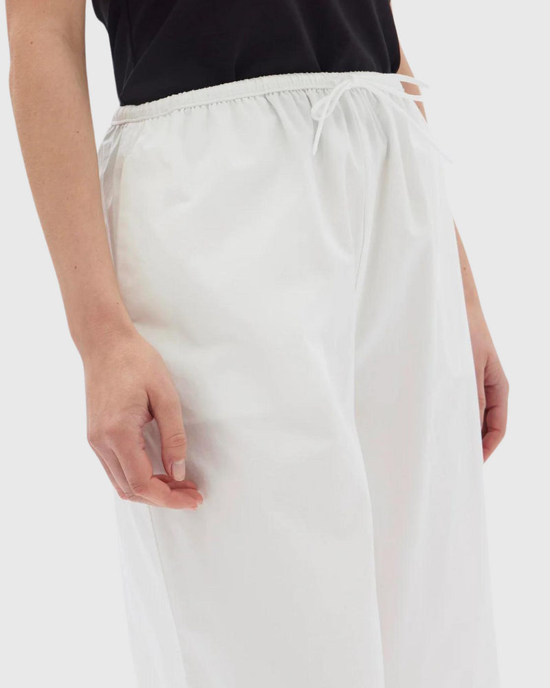 philipa poplin pant white