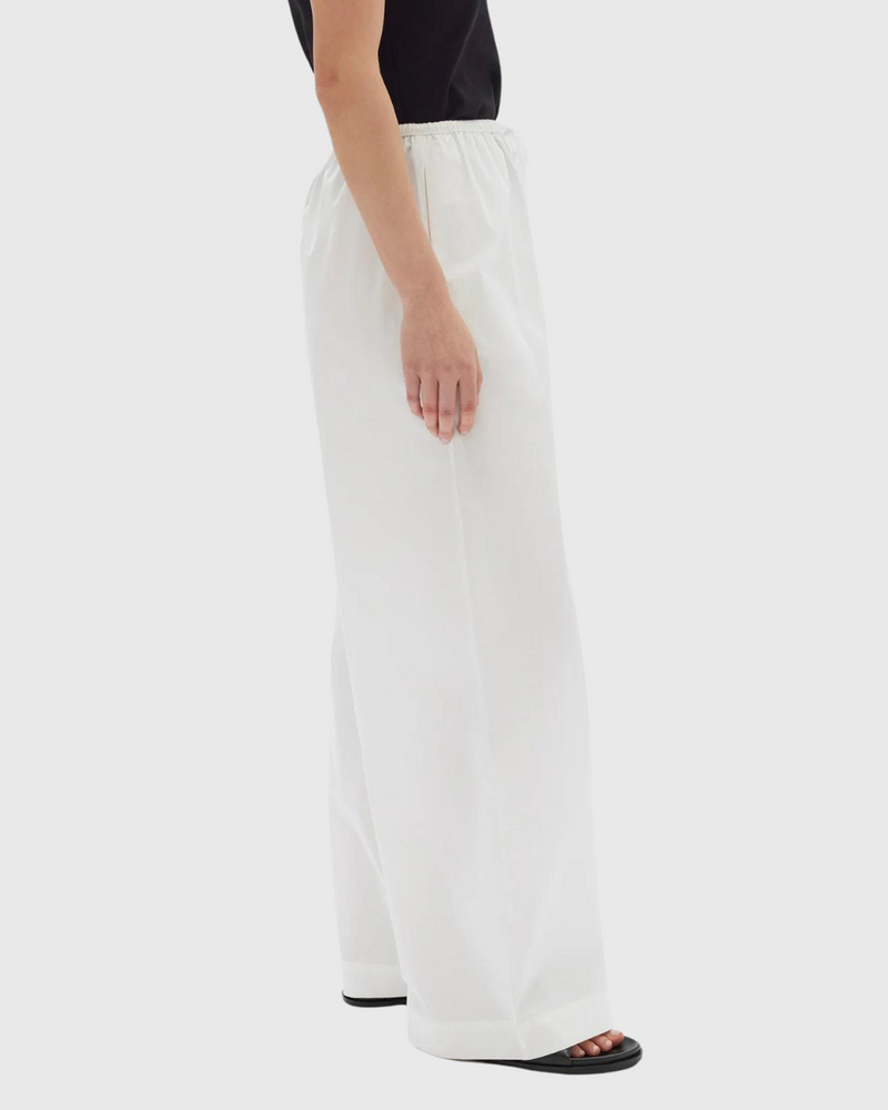 philipa poplin pant white