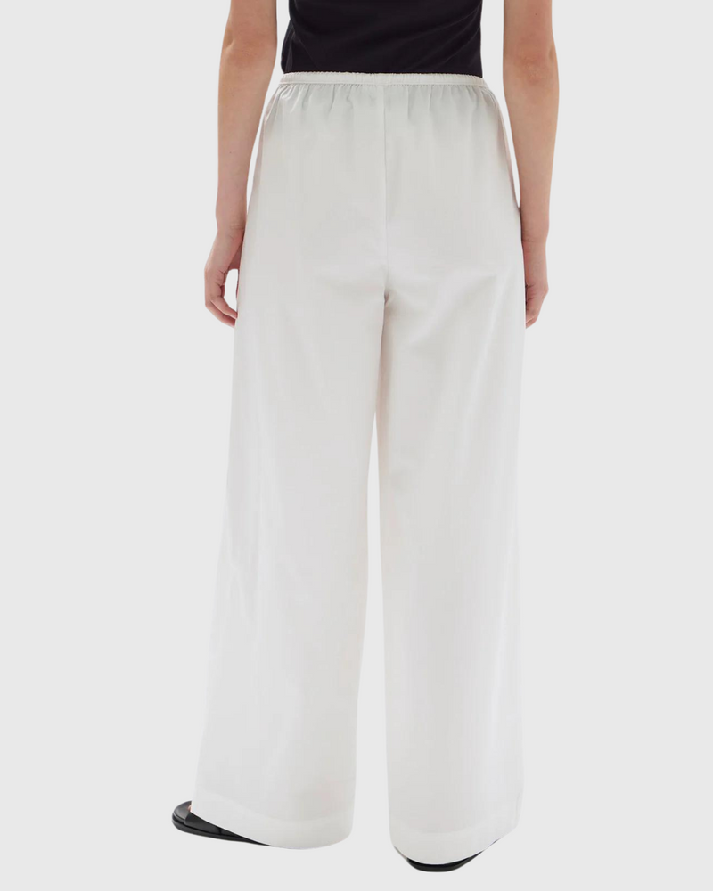 philipa poplin pant white