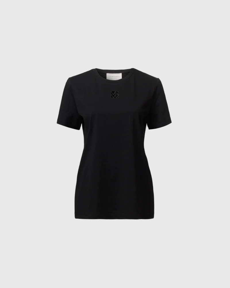 V&W Cut Out Tee Black