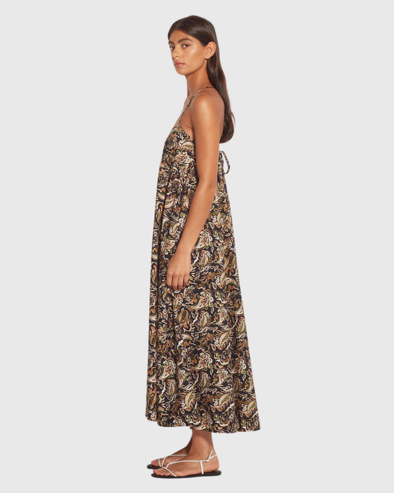 Jasmine Dress (Painterly Paisley) Native