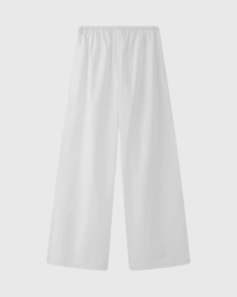 philipa poplin pant white