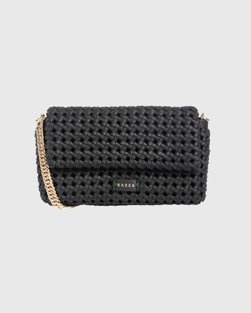 Milla Shoulder Bag Black Fine Braid