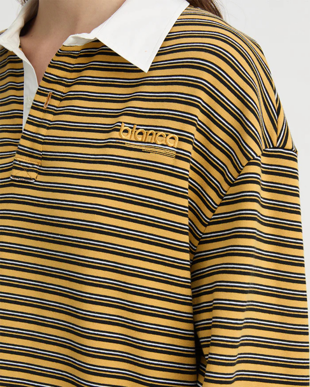 Ellie Polo Top Mustard