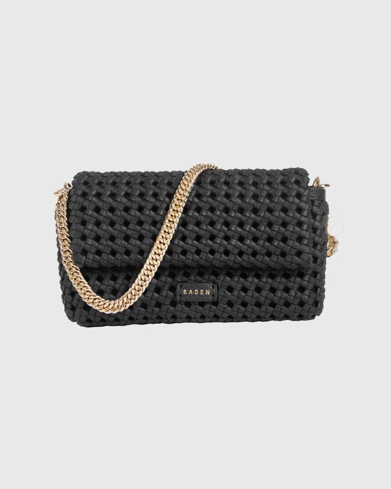 Milla Shoulder Bag Black Fine Braid