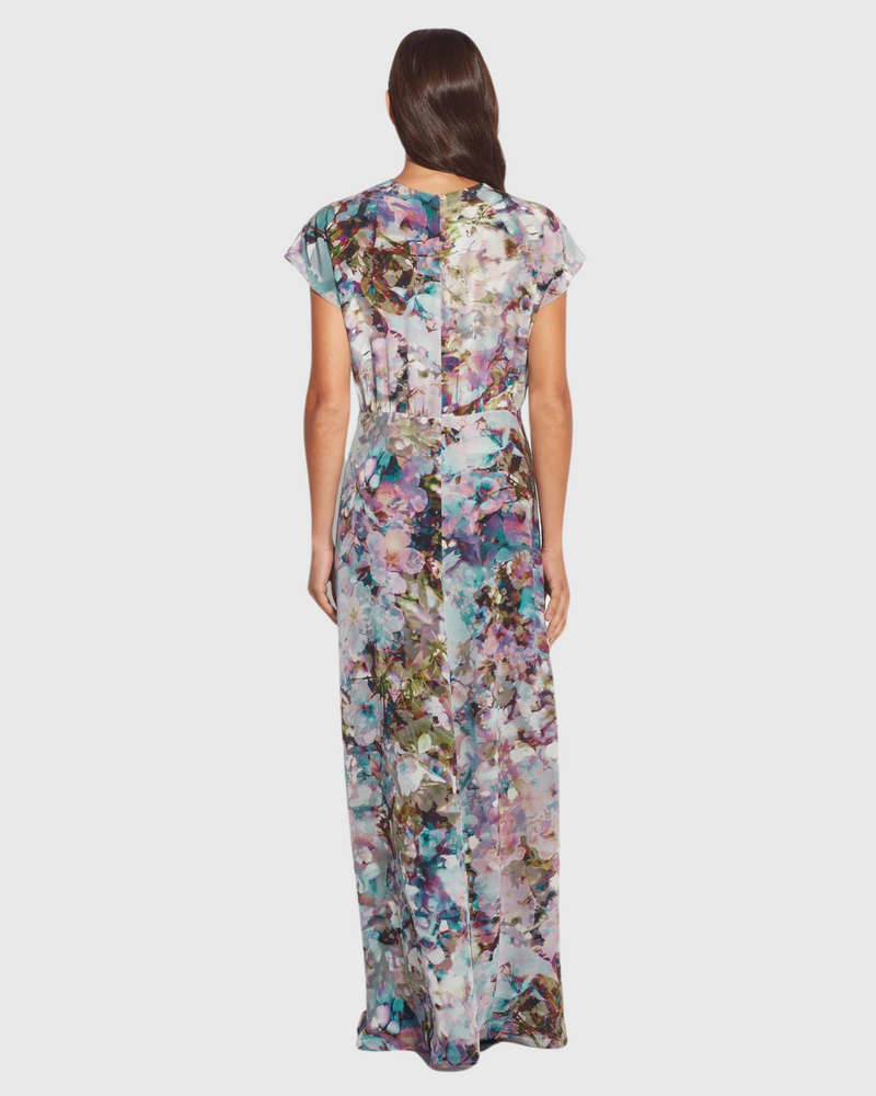 Paloma Dress (Blossom Silk) Azure