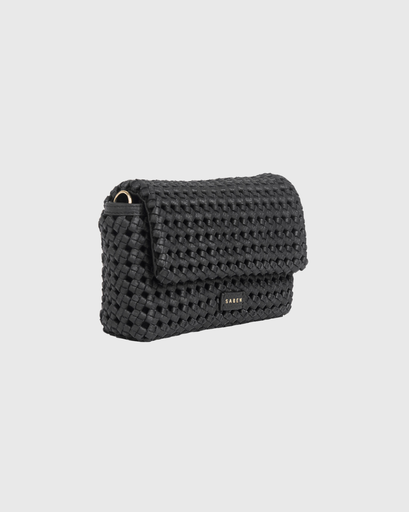 Milla Shoulder Bag Black Fine Braid