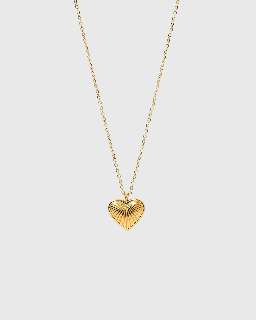 Jasmine Heart Necklace Gold