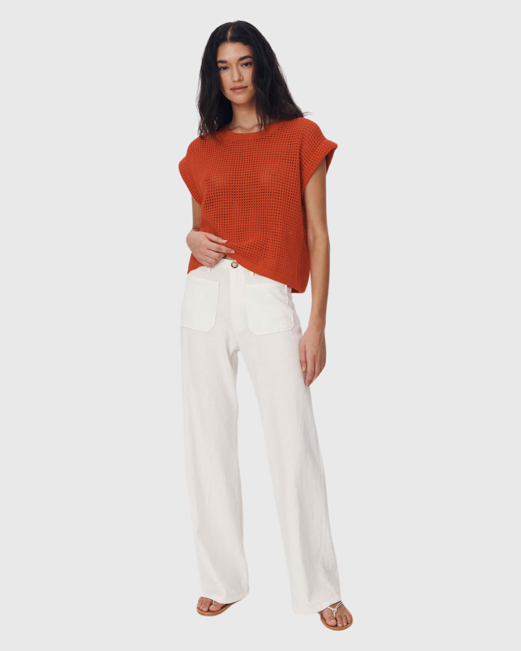 Paige Linen Pants Bone