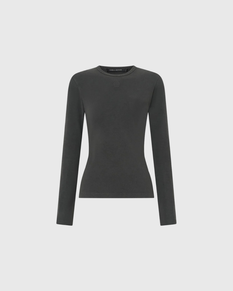 Abel Long Sleeve Top Chicago Grey