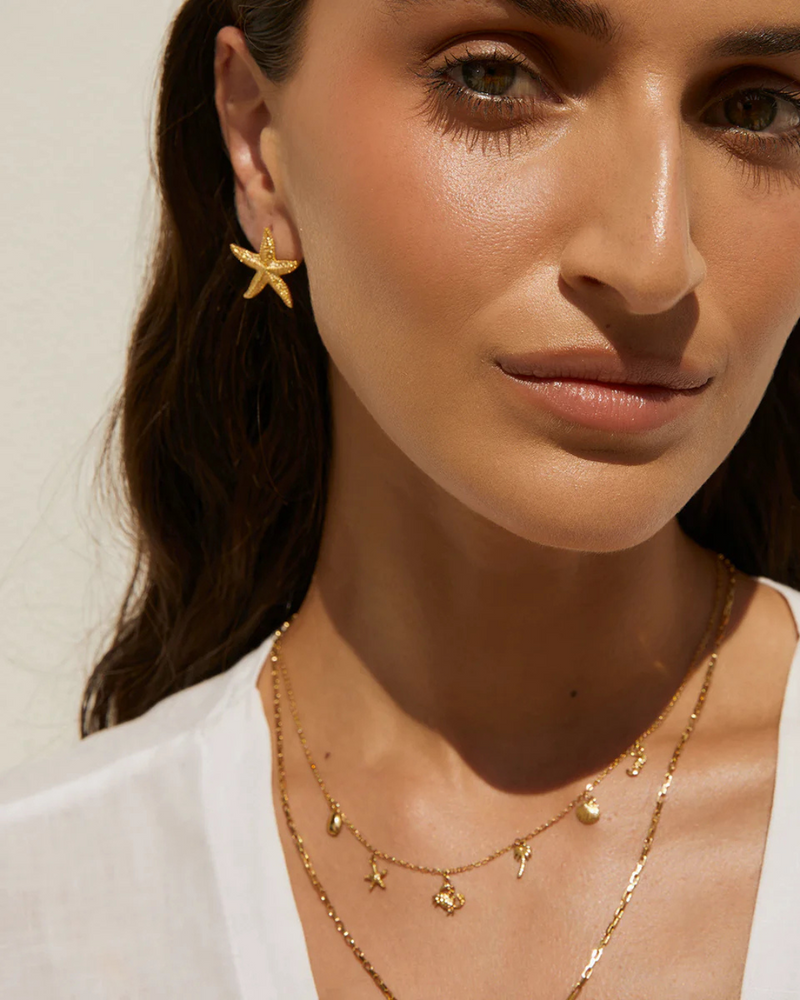 Mini Siesta Earrings Gold