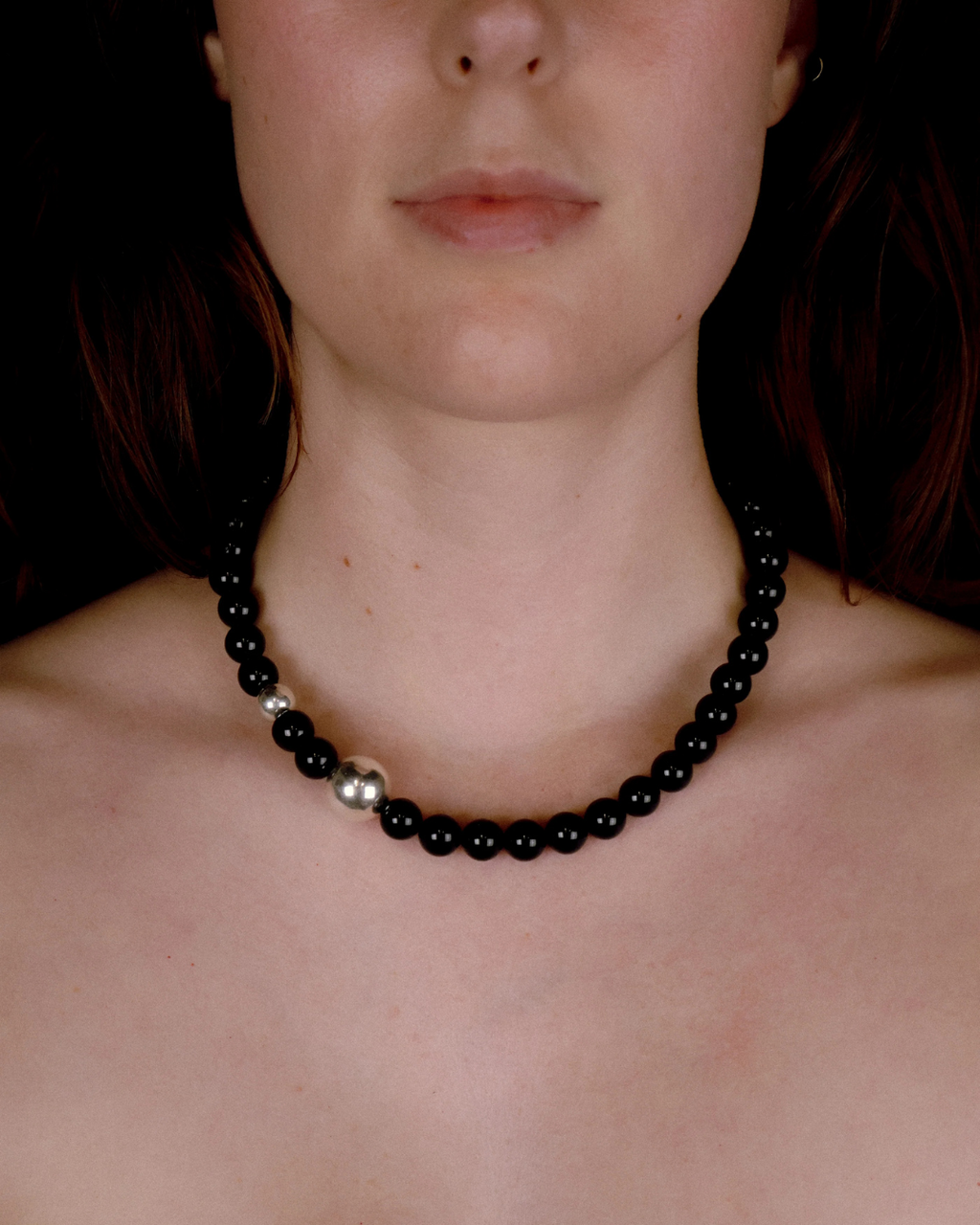 Dylan Necklace Black Agate