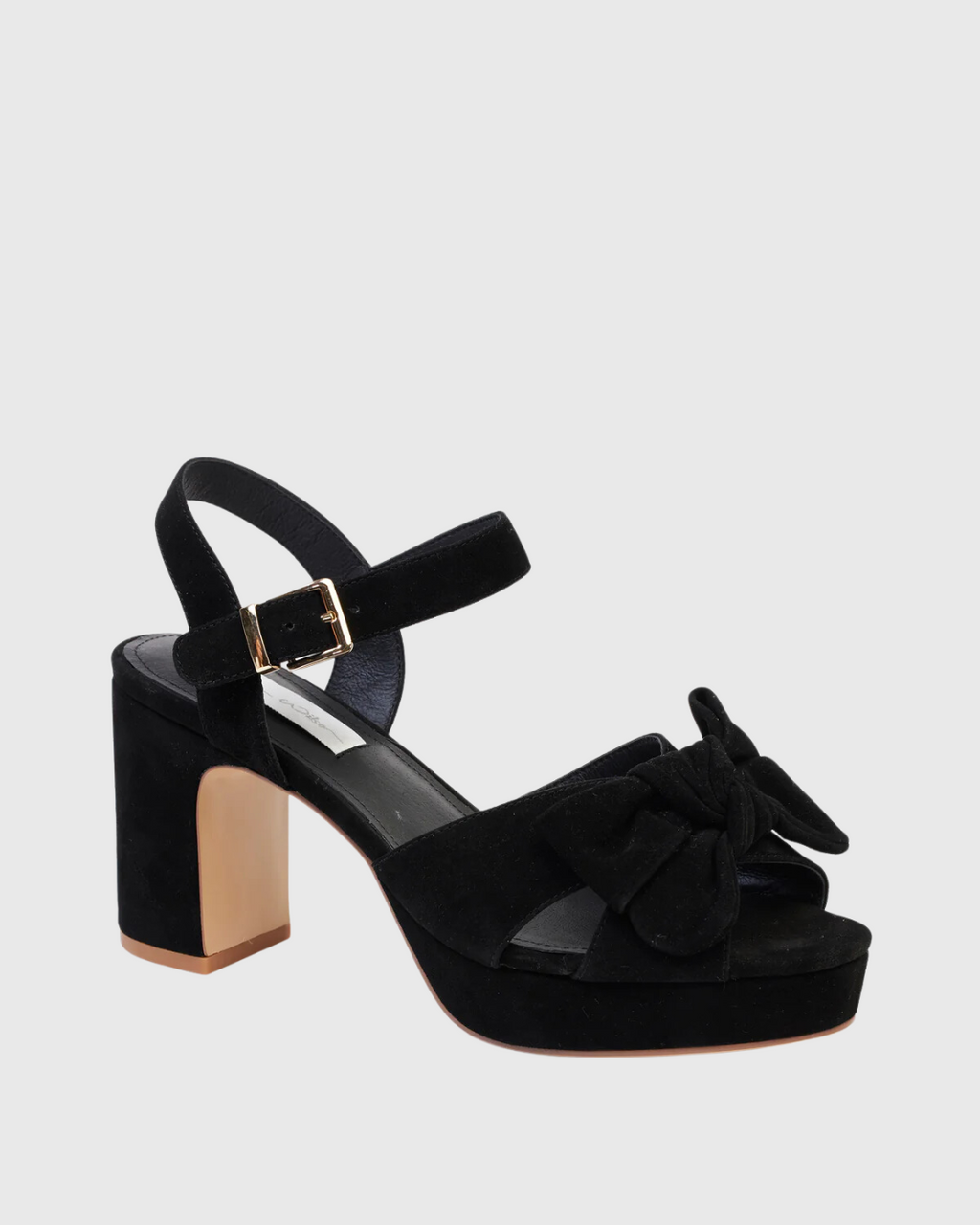 Zsa Zsa Heel Black uede