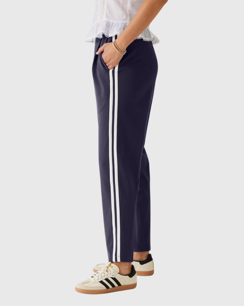 Bobbie Pant Double Stripe Navy