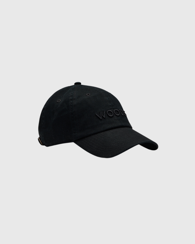 Woods Stitch Cap Black