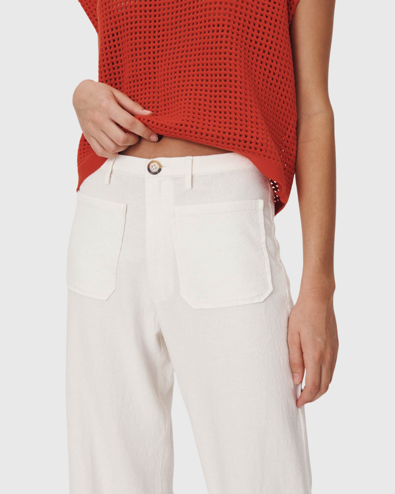 Paige Linen Pants Bone