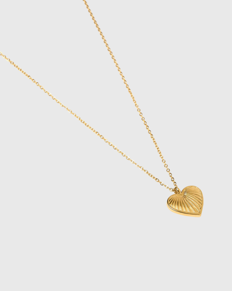 Jasmine Heart Necklace Gold