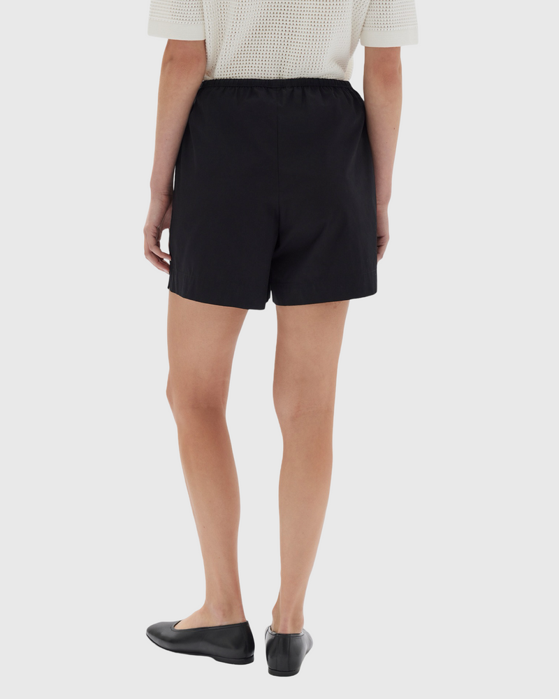 Philipa Poplin Short Black