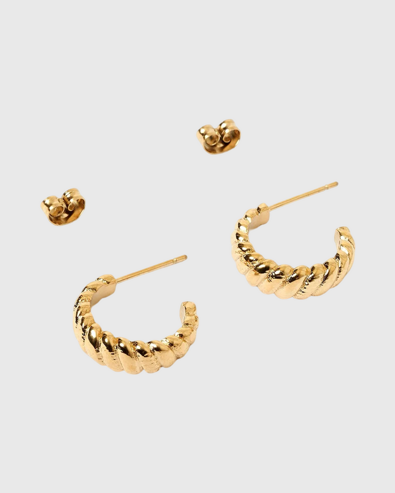 Lulu Hoop Earrings Gold