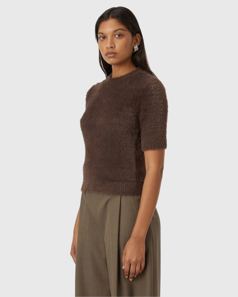 Maxime Top Dusty Brown