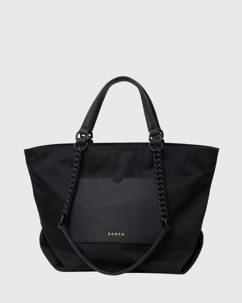 Paris Tote Black Recycled Nylon