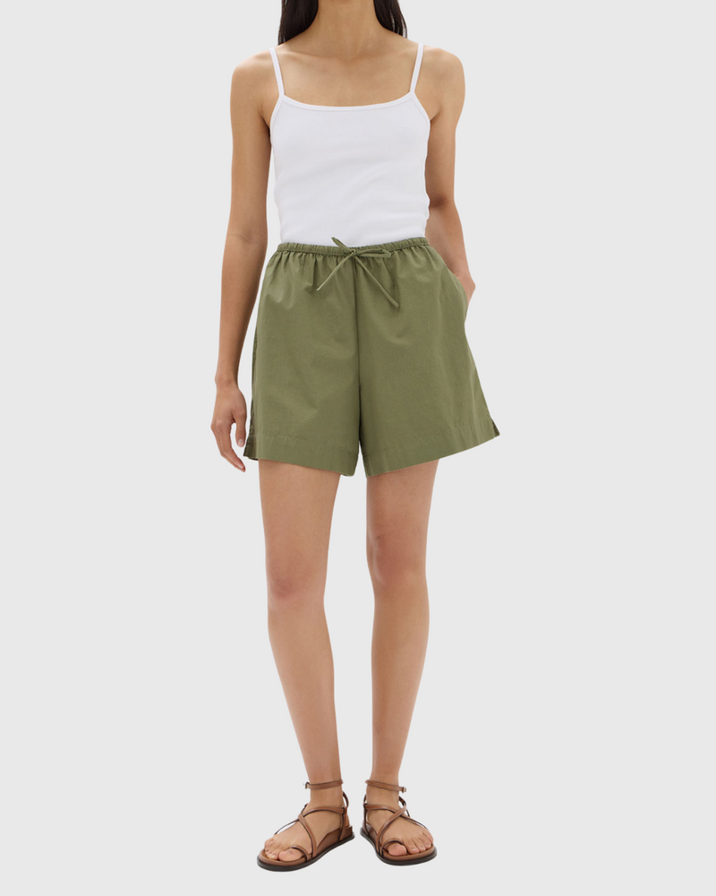 Philipa Poplin Short Pandan