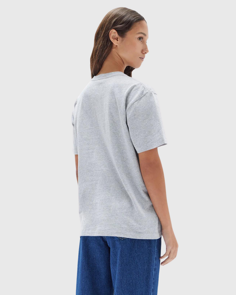 organic base tee grey marle